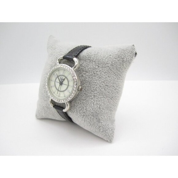 Women Speidel Crystals Quartz WR Analog 28mm Round Watch (H746) "New Battery" - Picture 4 of 9